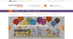 Desktop Screenshot of borduurpakkettenwinkel.nl